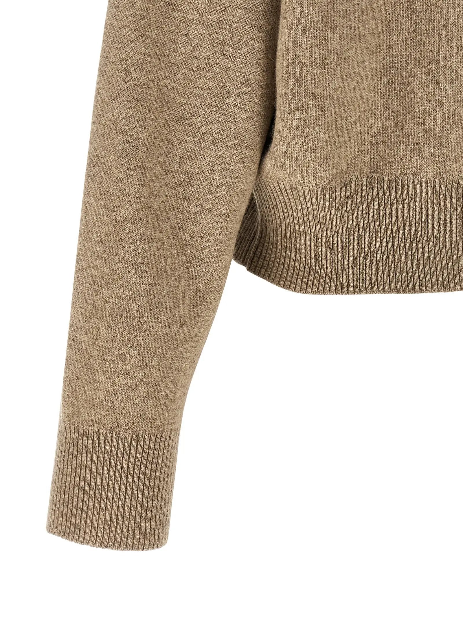 Cardigan Brunello Cucinelli en cachemire beige