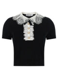 Self-Portrait Bicolor Wool Blouse