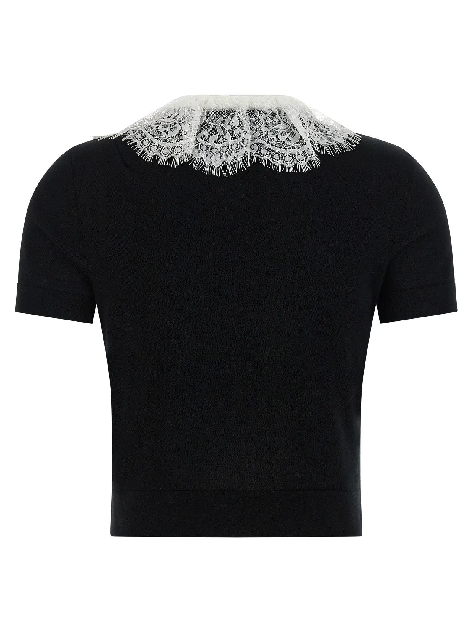 Self-Portrait Bicolor Wool Blouse