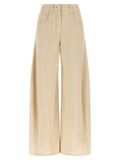 Brunello Cucinelli Beige Cotton Casual Pants