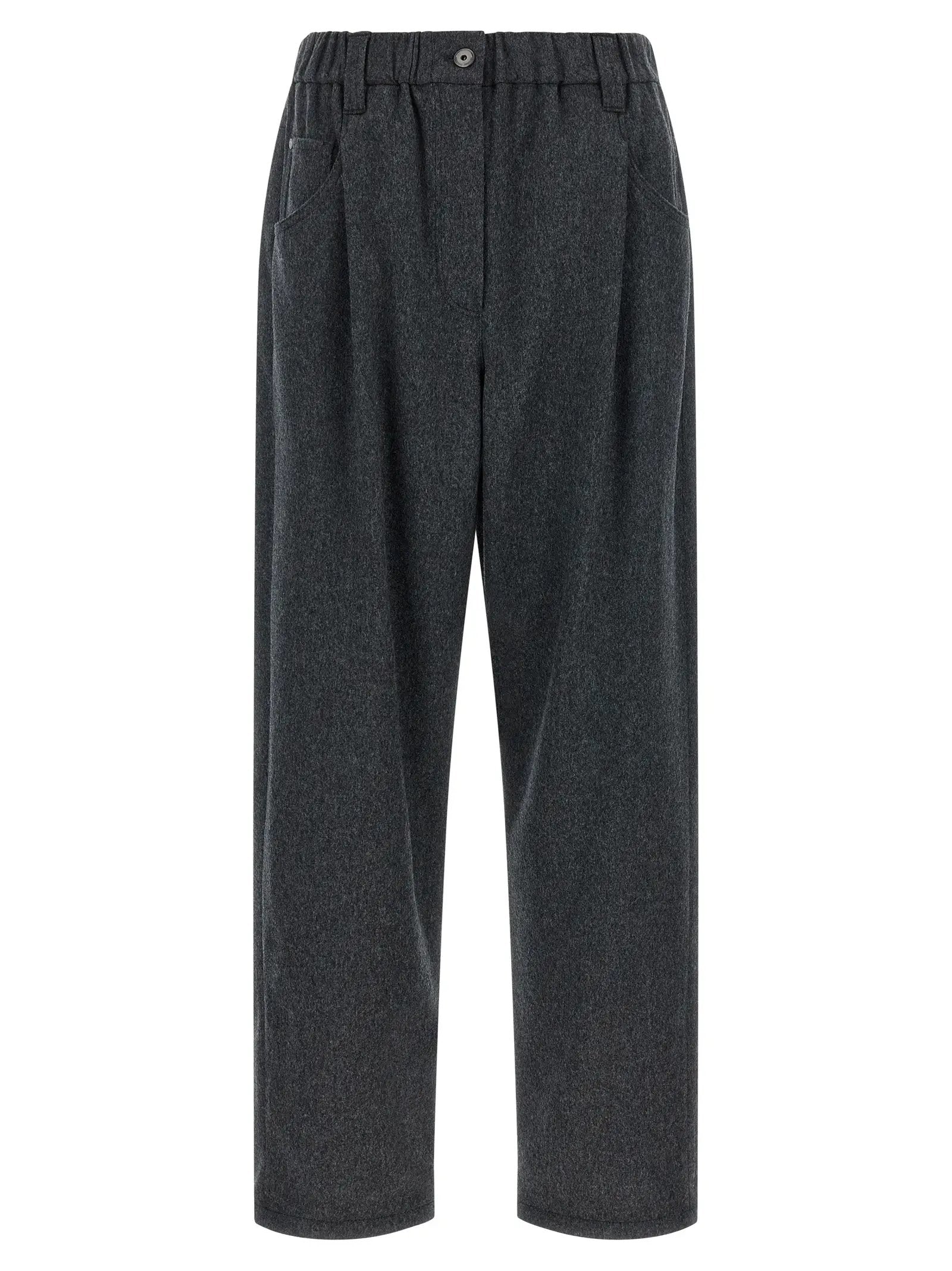 Brunello Cucinelli Gray Wool Pants