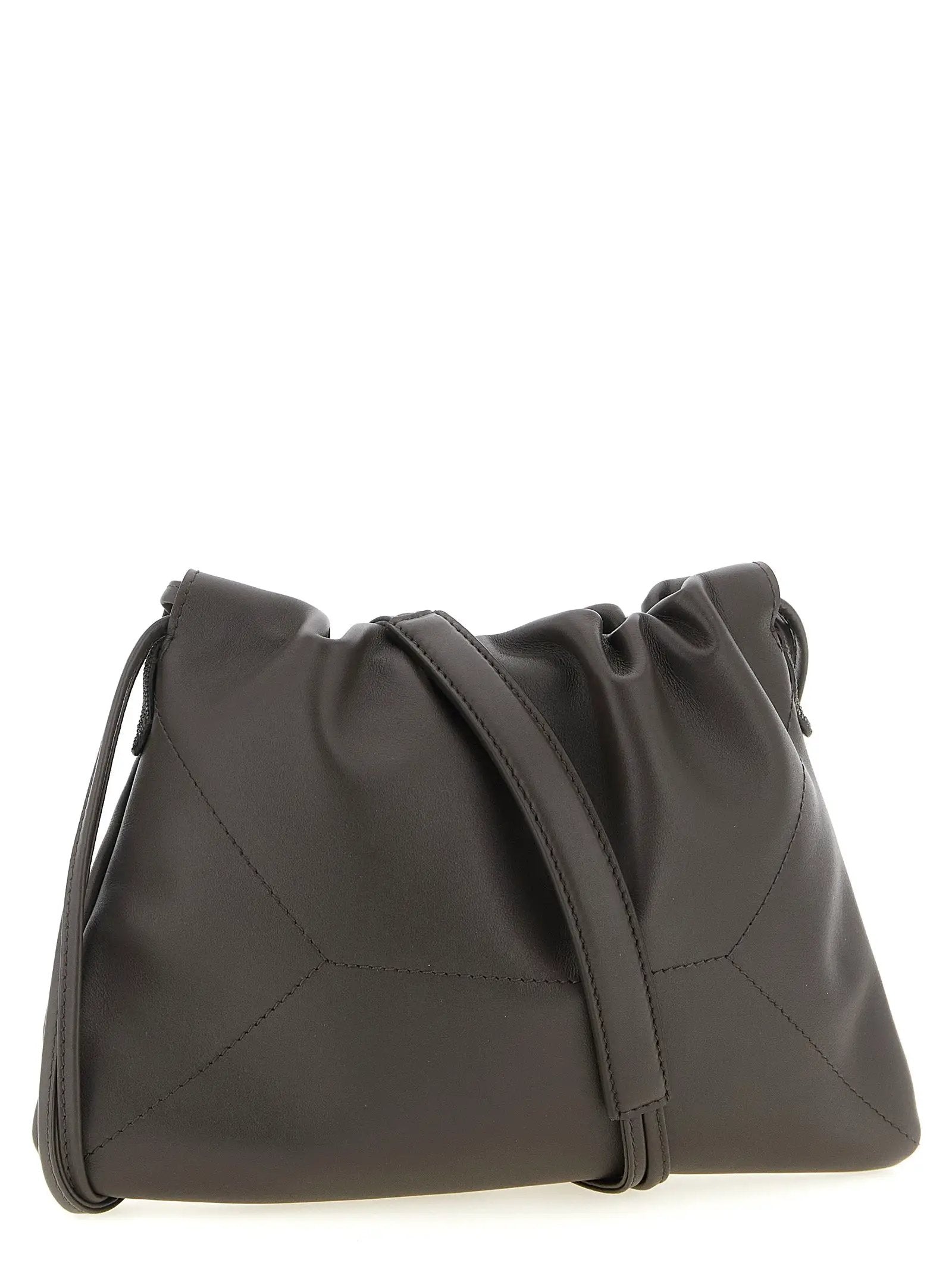 Brunello Cucinelli Brown Calfskin Clutch Bag