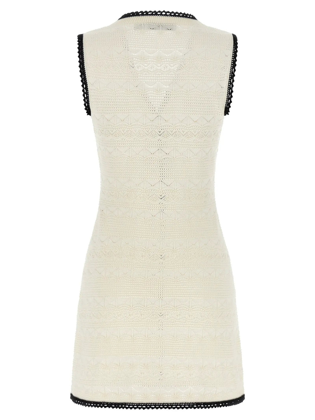 Self-Portrait Bicolor Cotton Short Dress