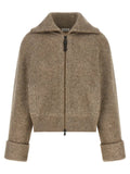 Cardigan Brunello Cucinelli en cachemire beige