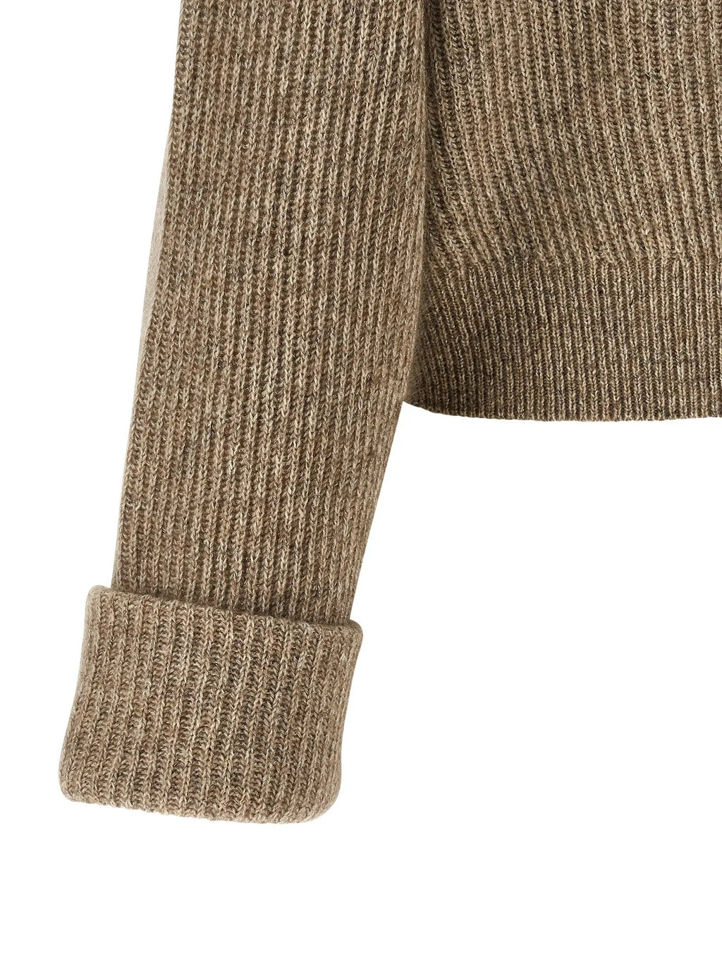 Cardigan Brunello Cucinelli en cachemire beige