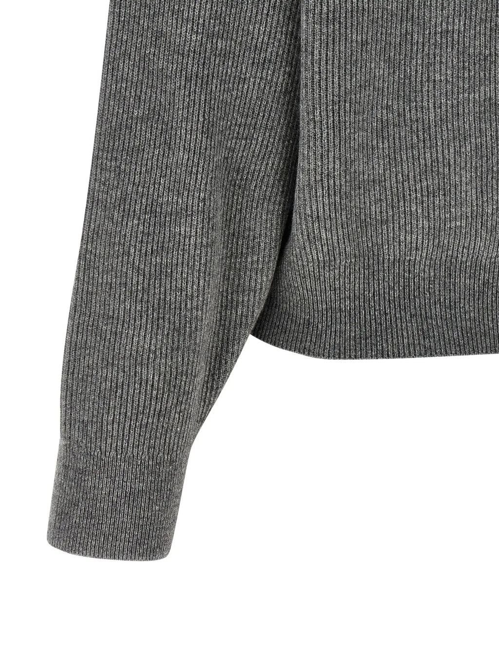 Brunello Cucinelli Gray Virgin Wool Cardigan