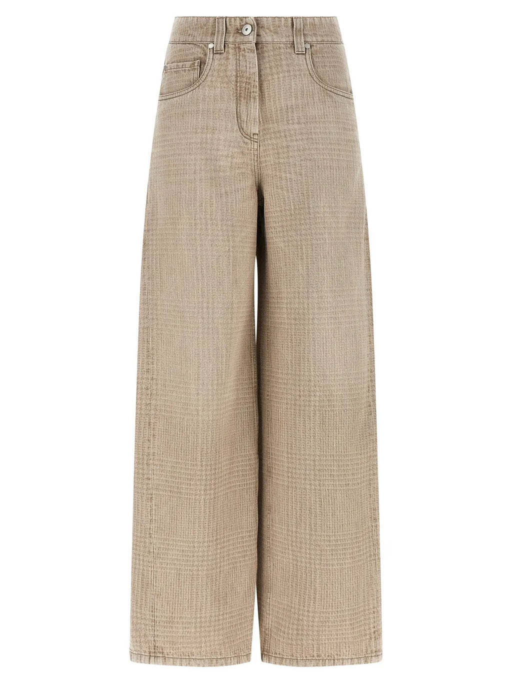 Brunello Cucinelli Jean en coton beige Denim
