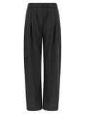 Brunello Cucinelli Gray Virgin Wool Casual Pants