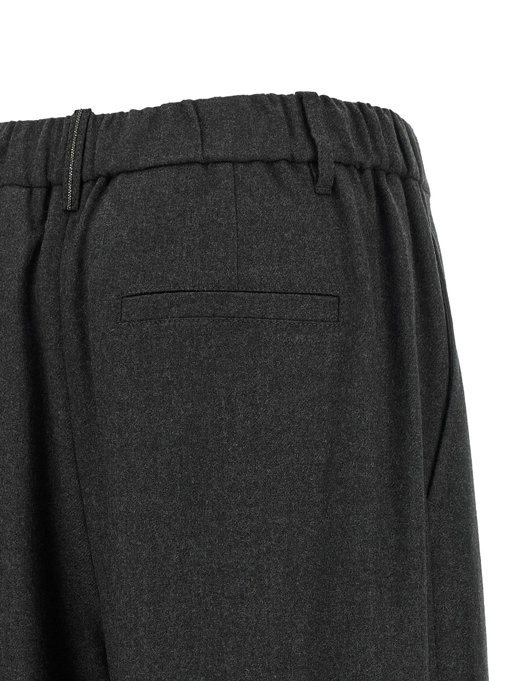 Brunello Cucinelli Gray Virgin Wool Casual Pants