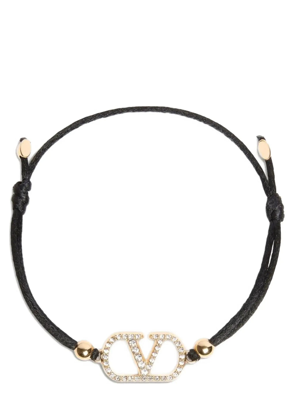 Bracelet Valentino Garavani en polyester noir