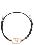 Bracelet Valentino Garavani en polyester noir