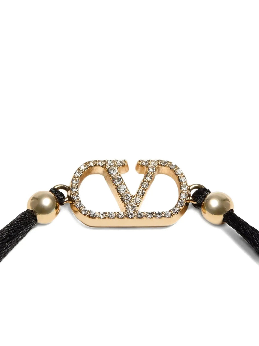 Bracelet Valentino Garavani en polyester noir