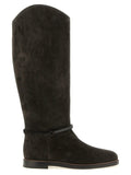 Brunello Cucinelli Black Calfskin Over The Knee