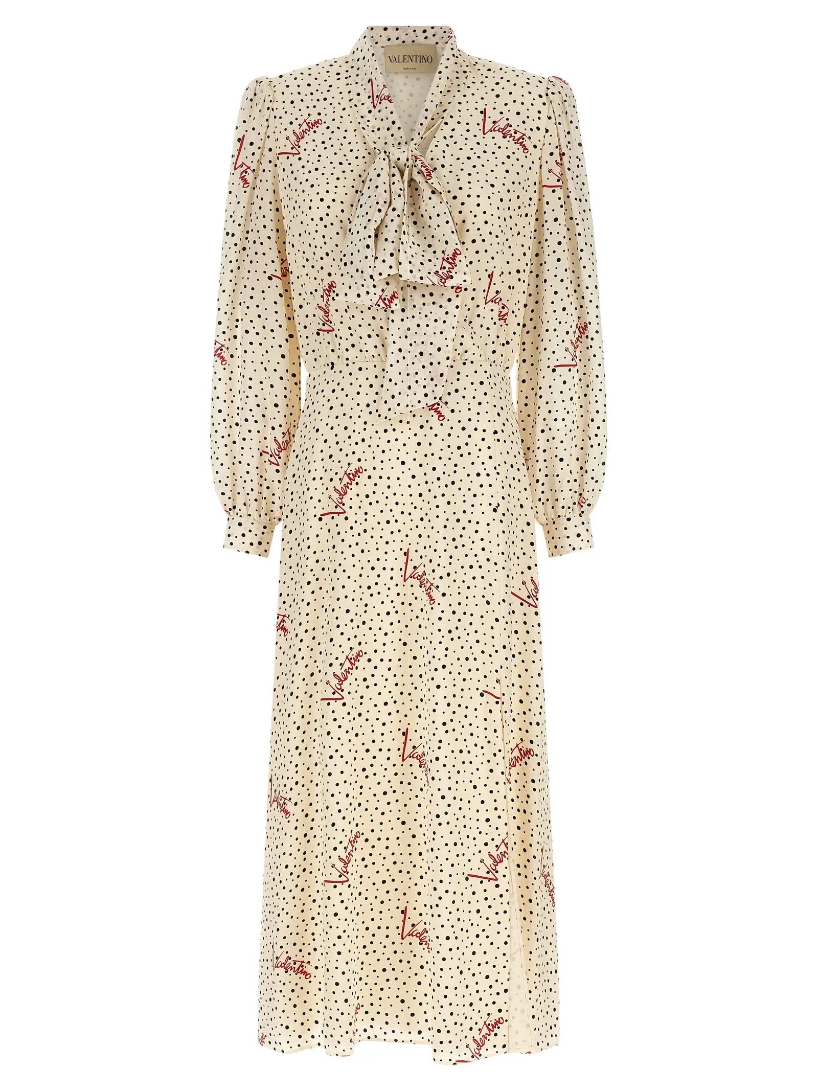 Valentino Garavani Multicolor Silk Midi Dress