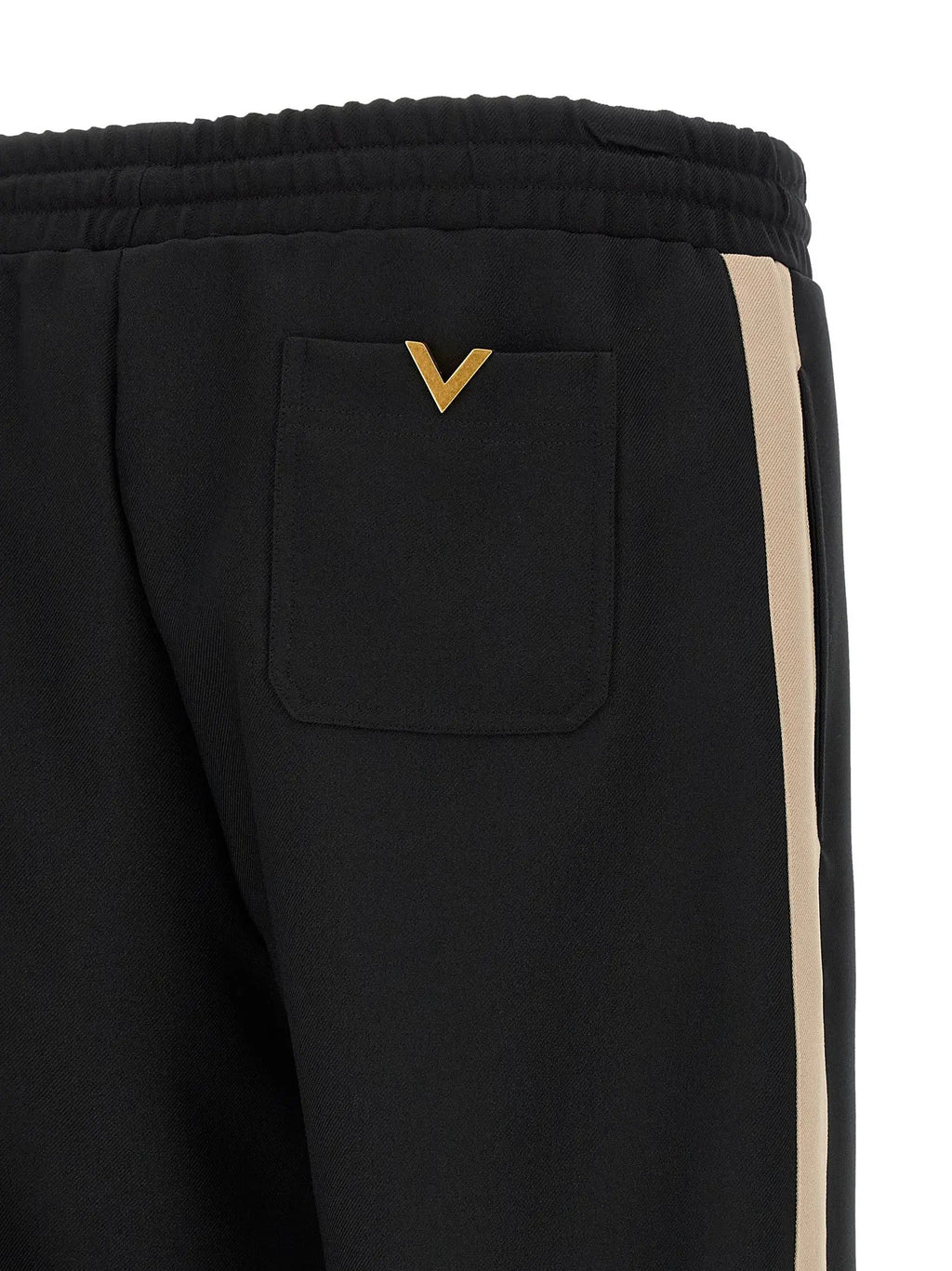 Valentino Garavani Black Polyester Athletic Pants