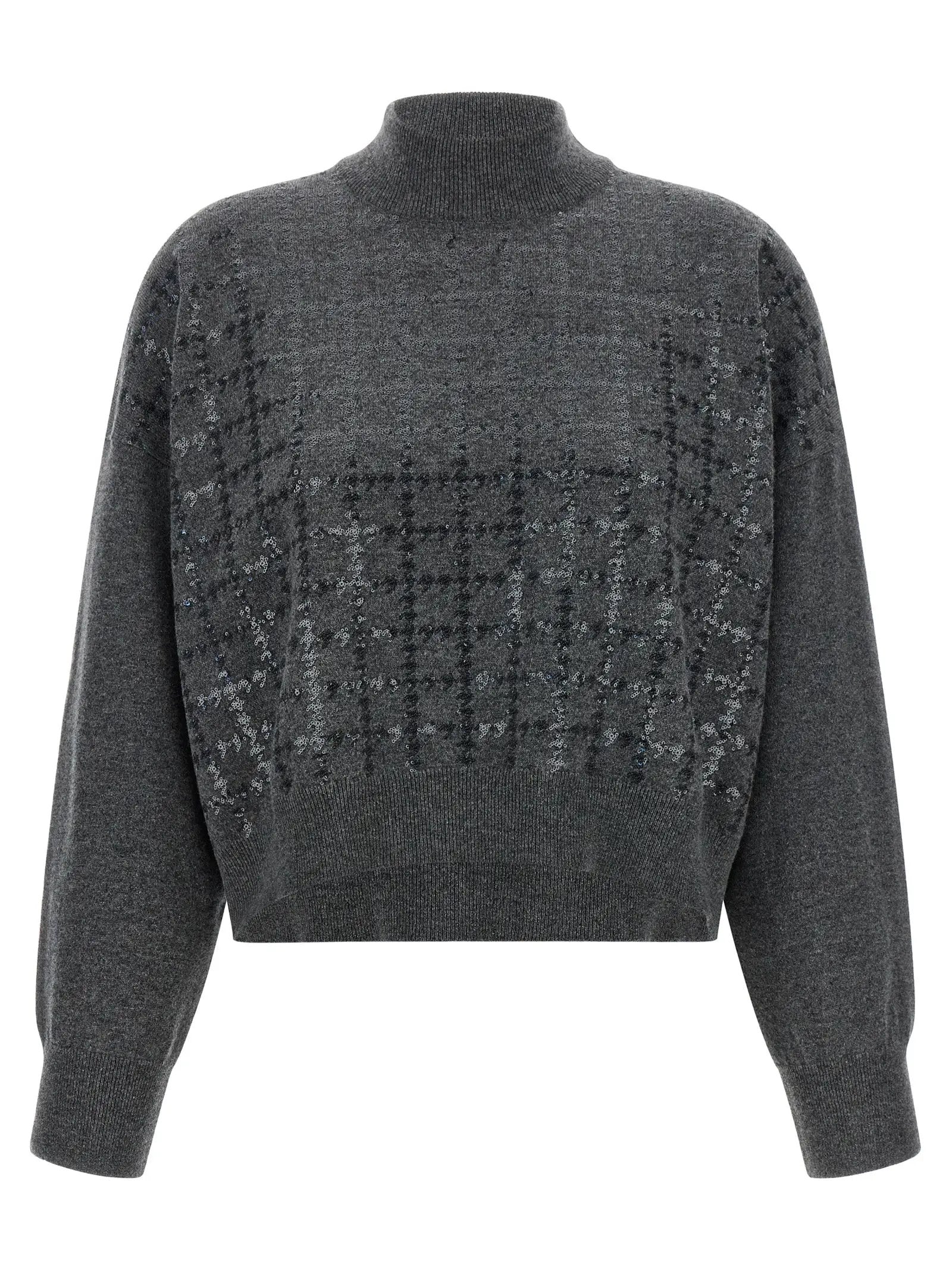 Brunello Cucinelli Gray Cashmere Cardigan