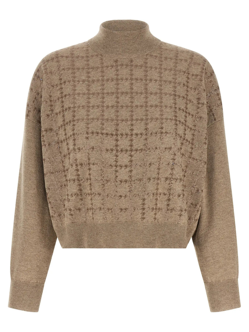 Cardigan Brunello Cucinelli en cachemire beige