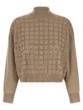 Cardigan Brunello Cucinelli en cachemire beige