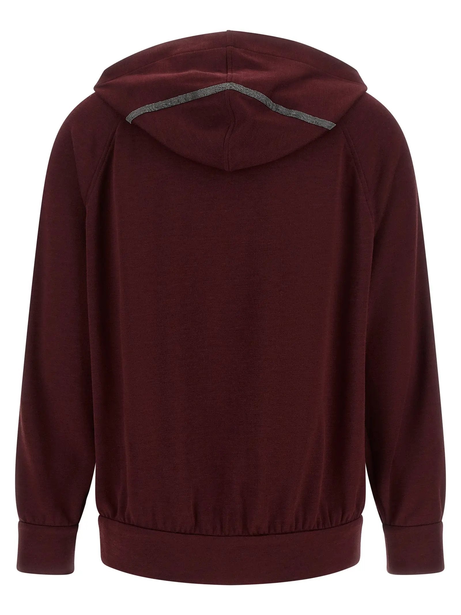 Sweat-shirt en coton Brunello Cucinelli Bordeaux