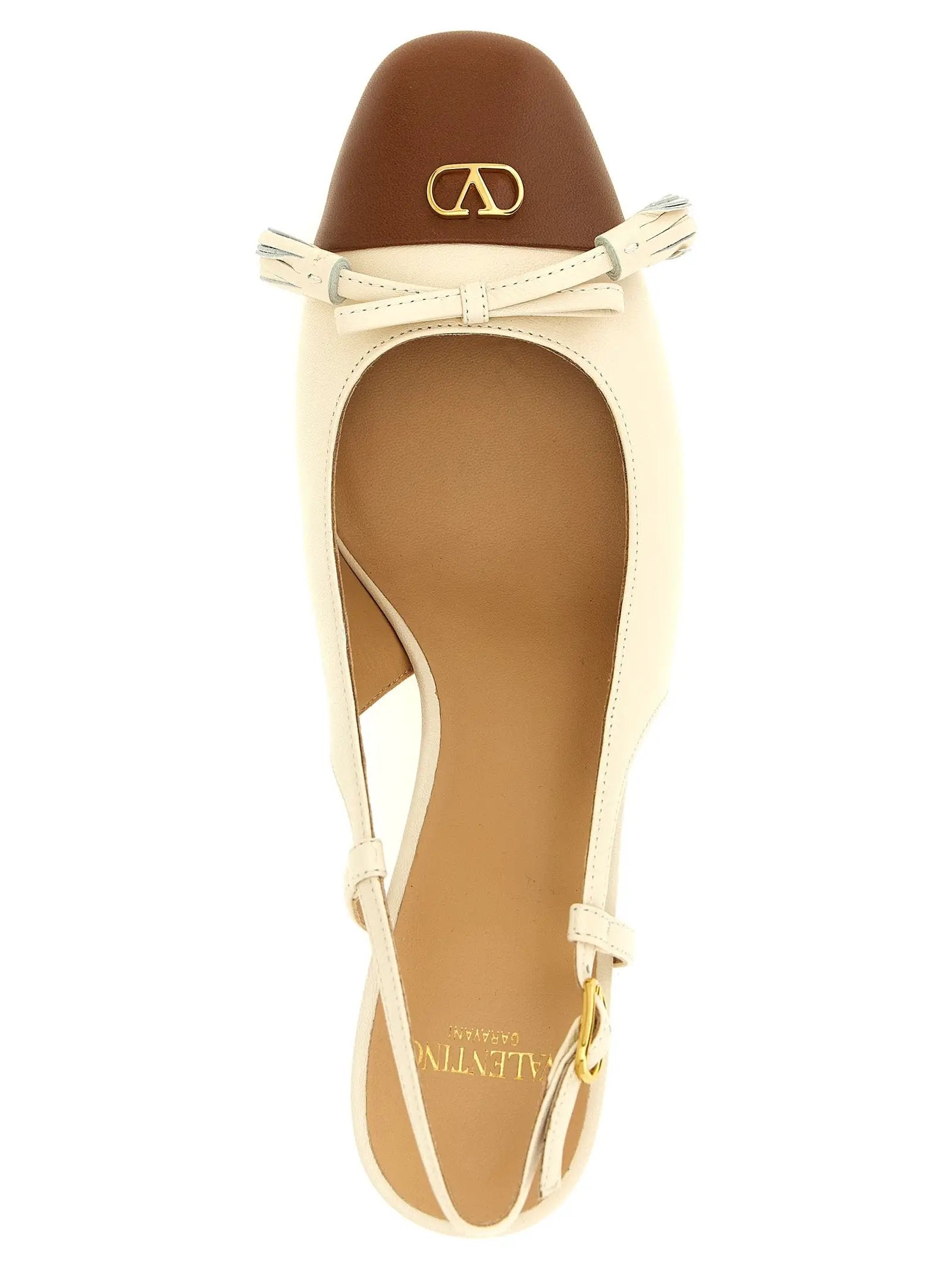 Escarpins à talons moyens en cuir noir Valentino Garavani