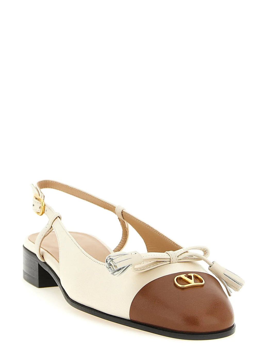 Valentino Garavani Ballerines en Cuir Noir