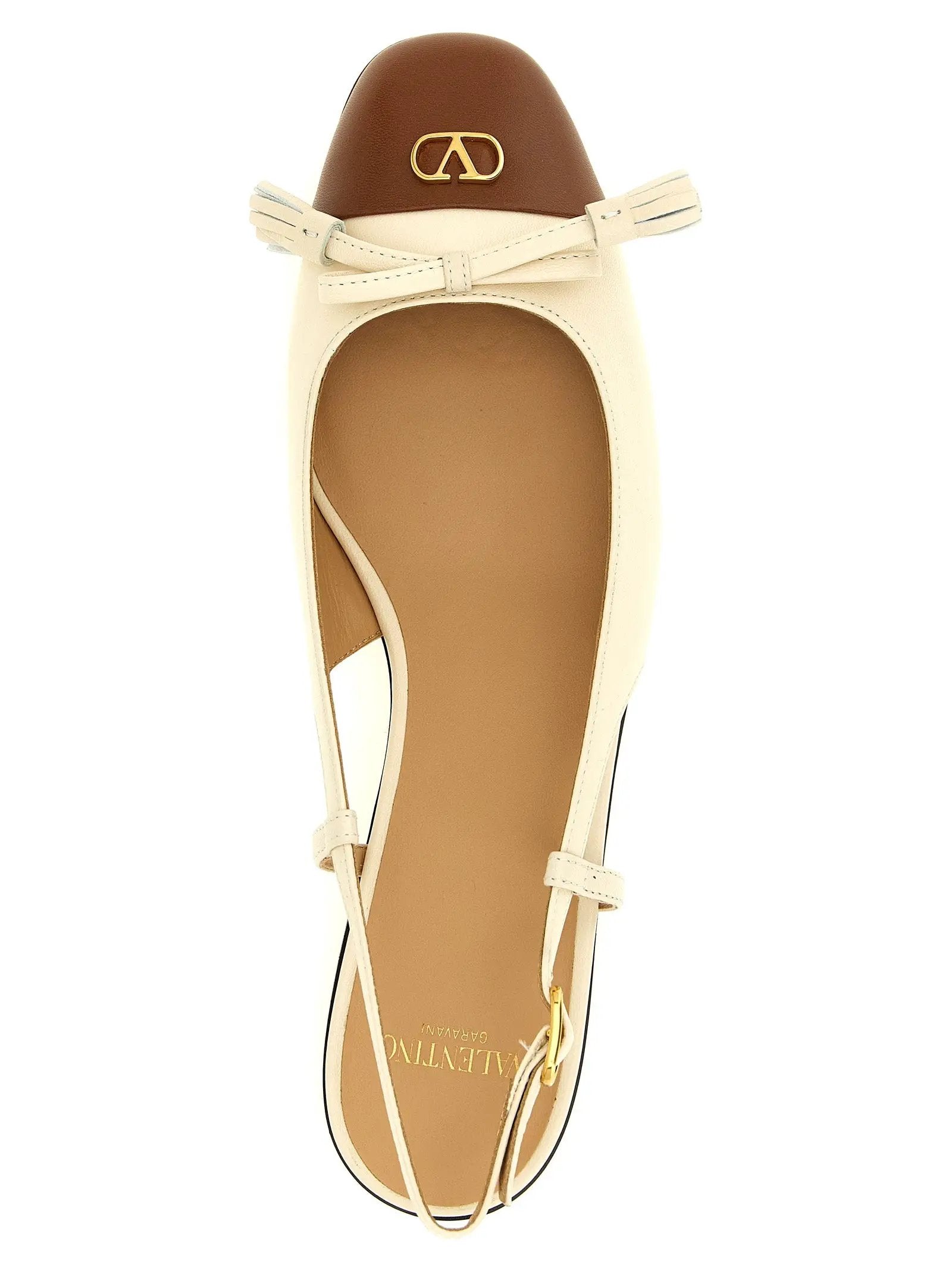 Valentino Garavani Ballerines en Cuir Noir