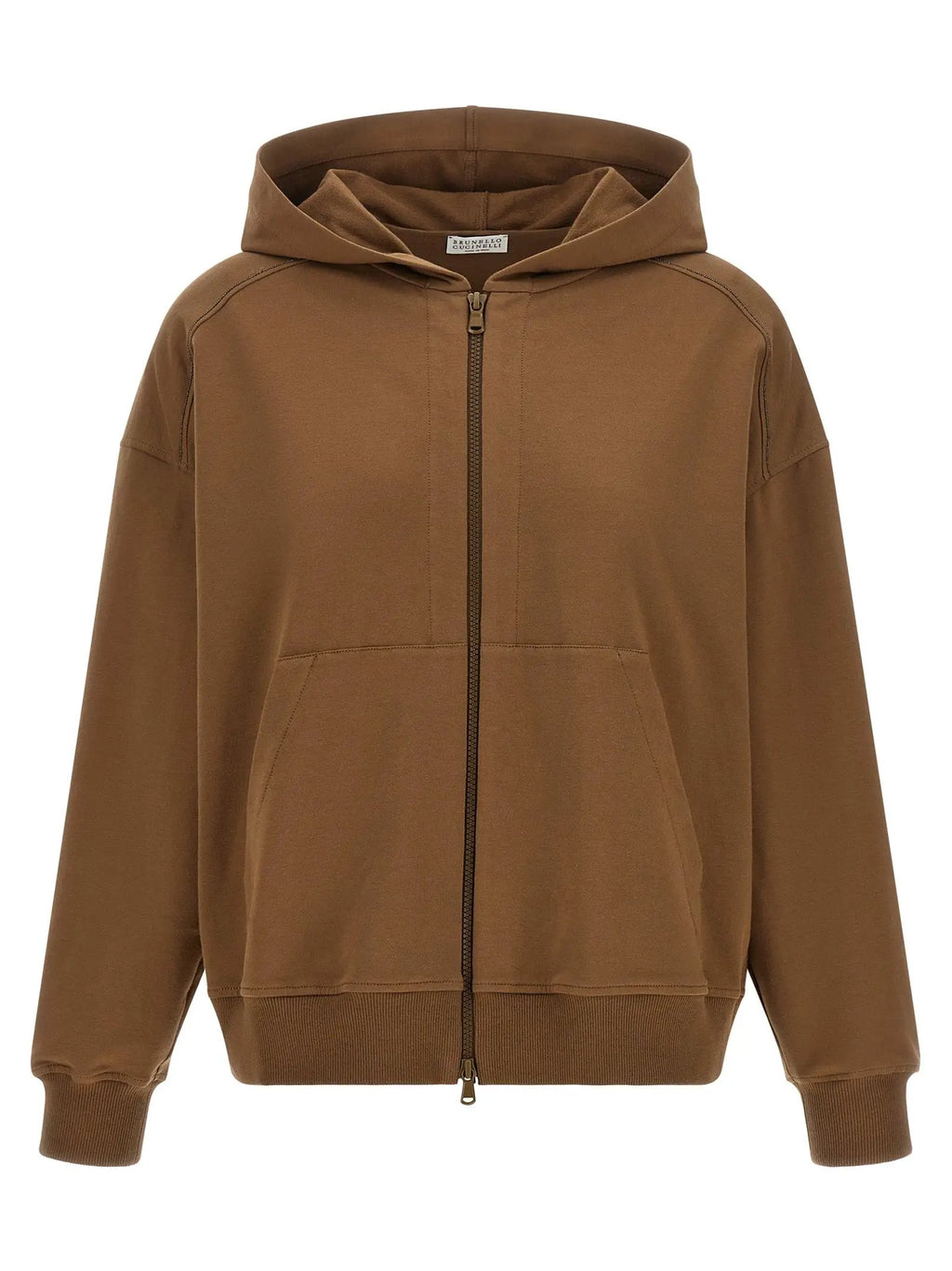 Brunello Cucinelli Brown Cotton Hoodie