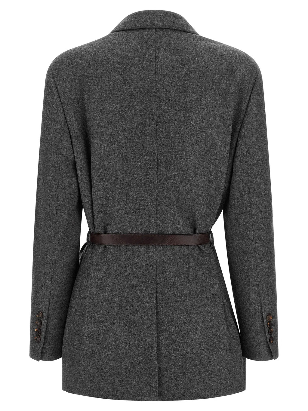 Brunello Cucinelli Gray Virgin Wool Blazer