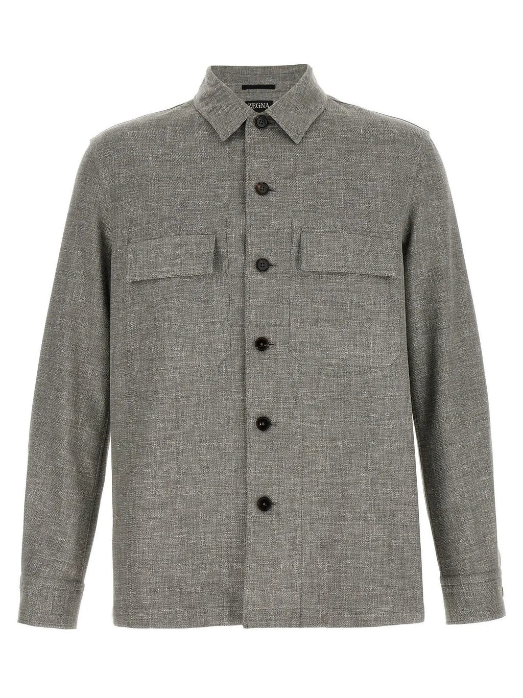 ZEGNA Beige Linen Blouse