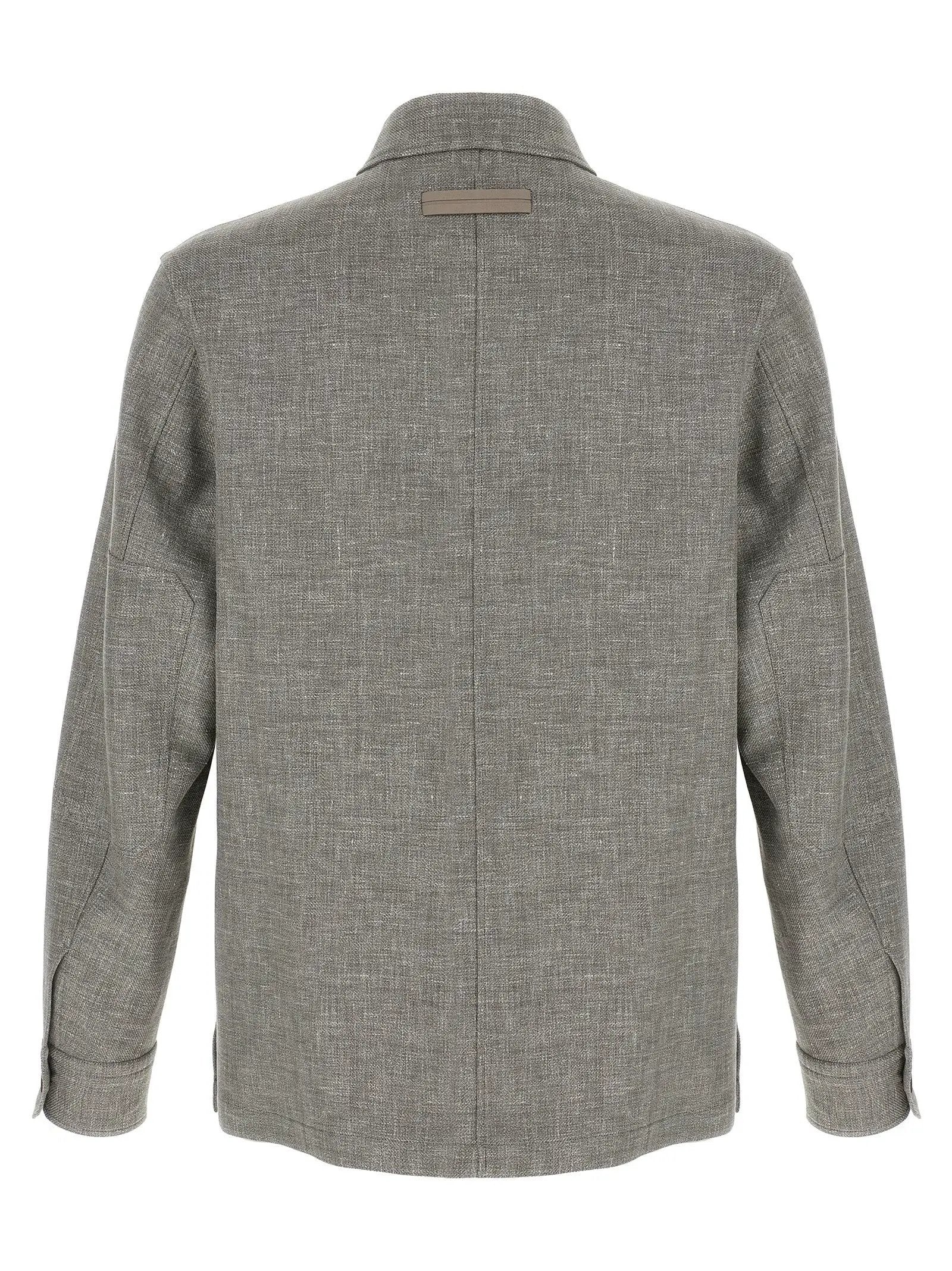 ZEGNA Beige Linen Blouse