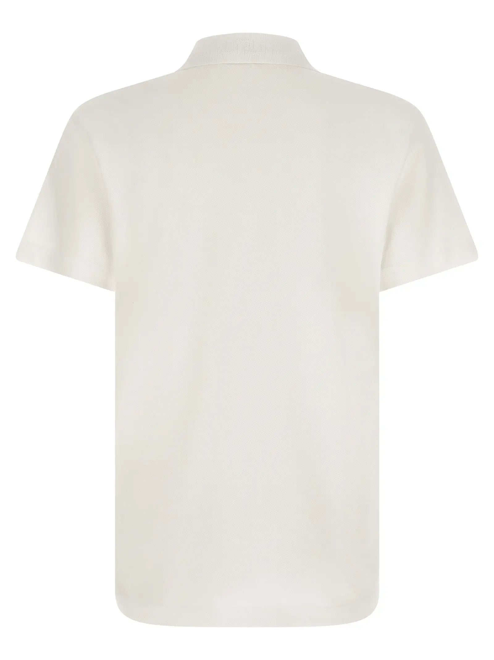 Versace White Cotton Polo Shirt