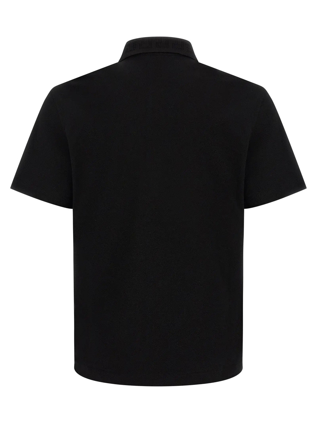 Versace Black Cotton Polo Shirt