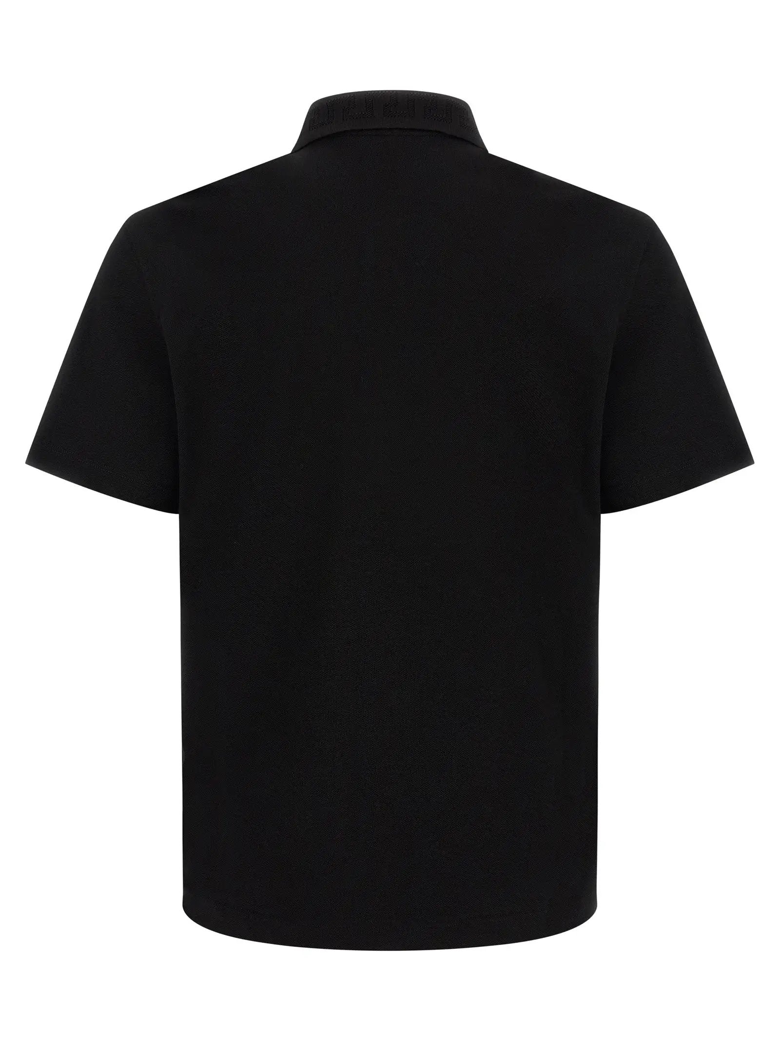 Versace Black Cotton Polo Shirt