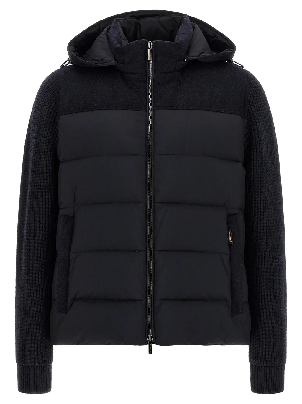 MooRER Blue Wool Full-Length Jacket