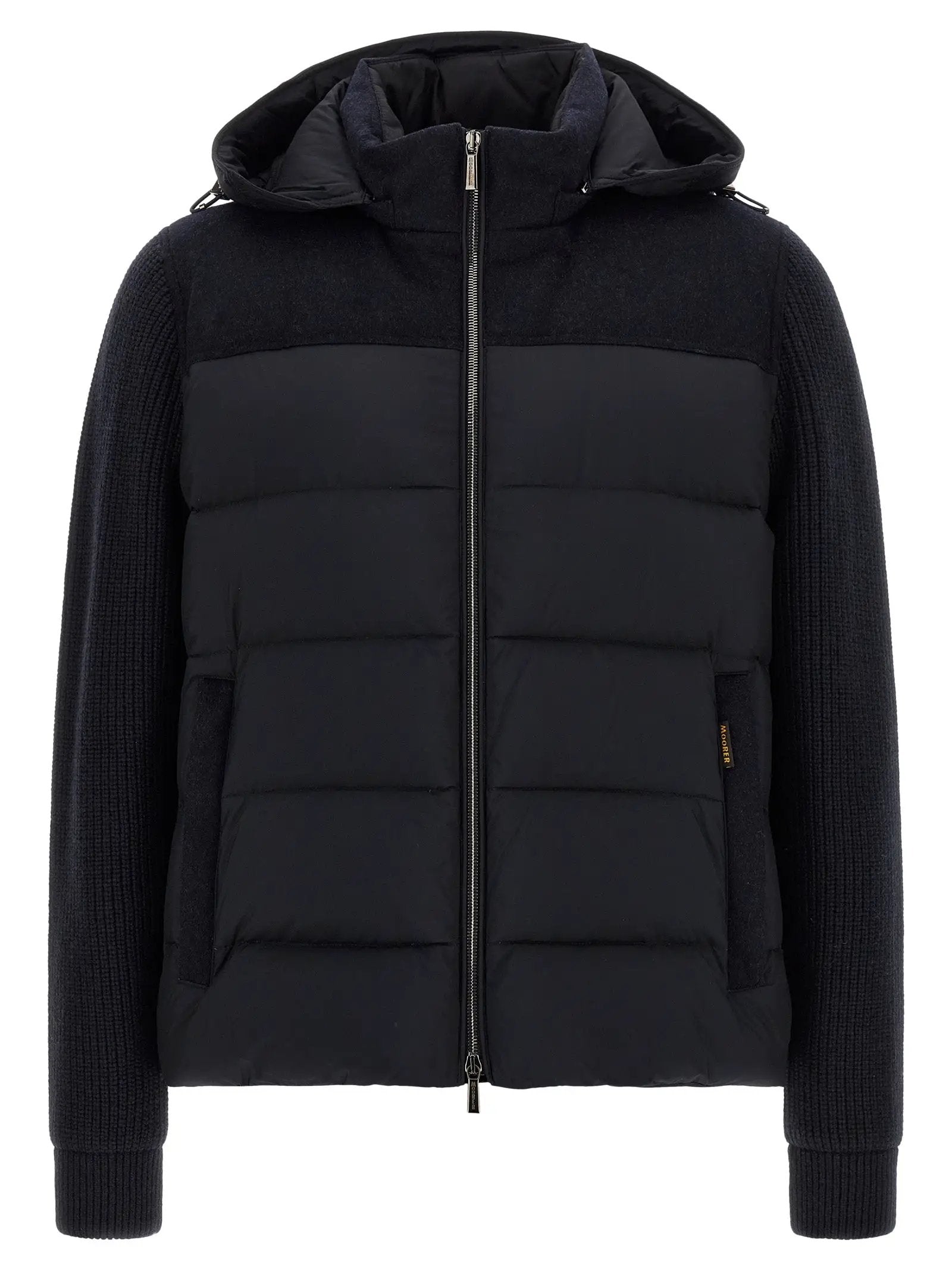MooRER Blue Wool Full-Length Jacket