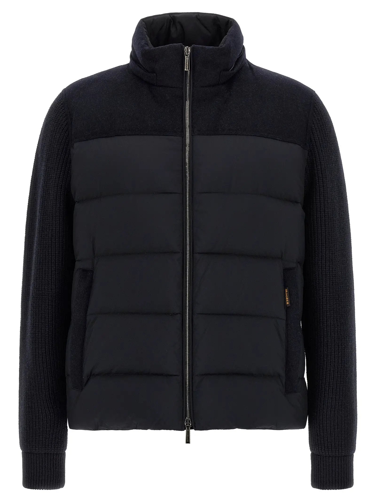 MooRER Blue Wool Full-Length Jacket