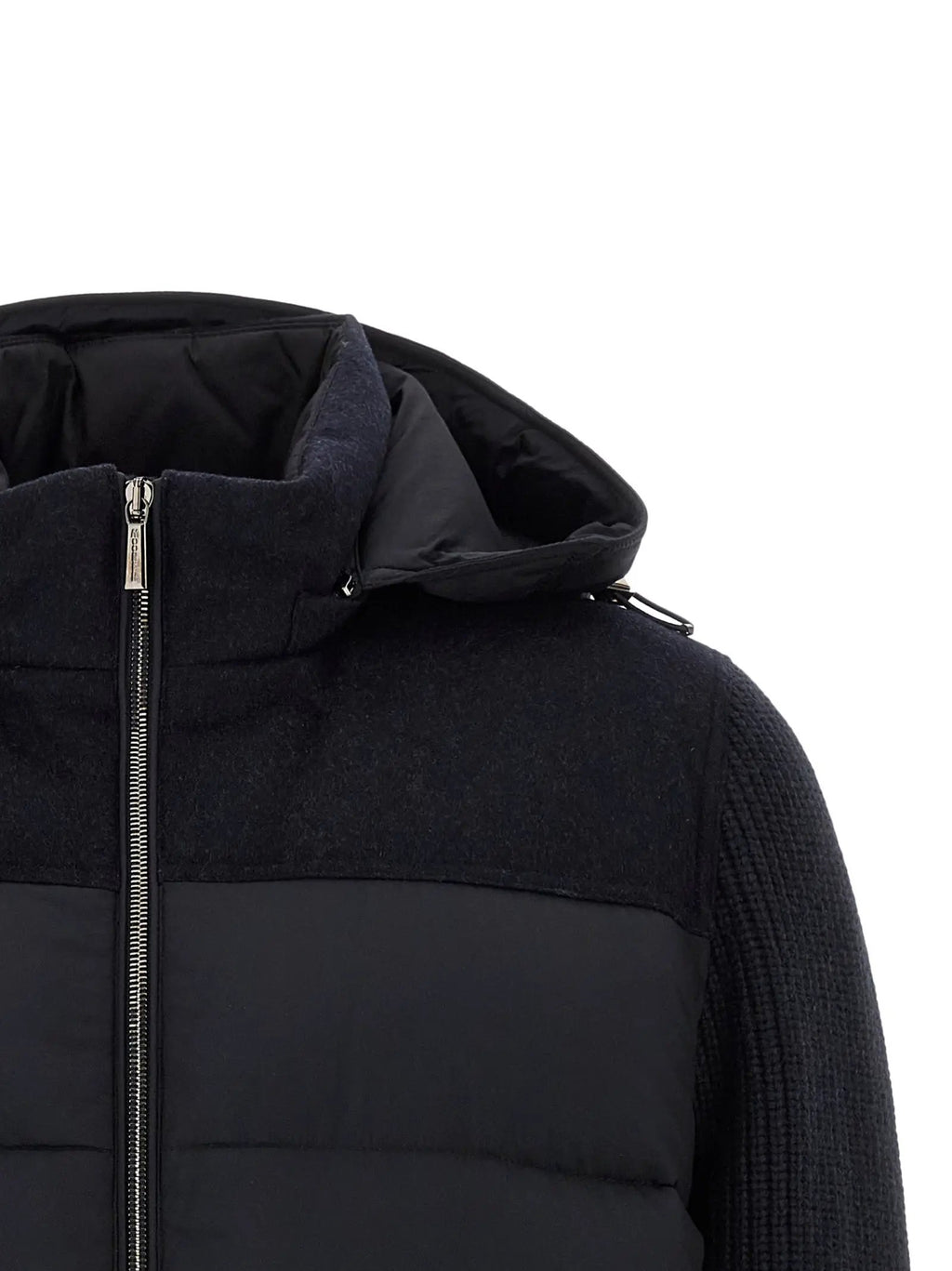 MooRER Blue Wool Full-Length Jacket