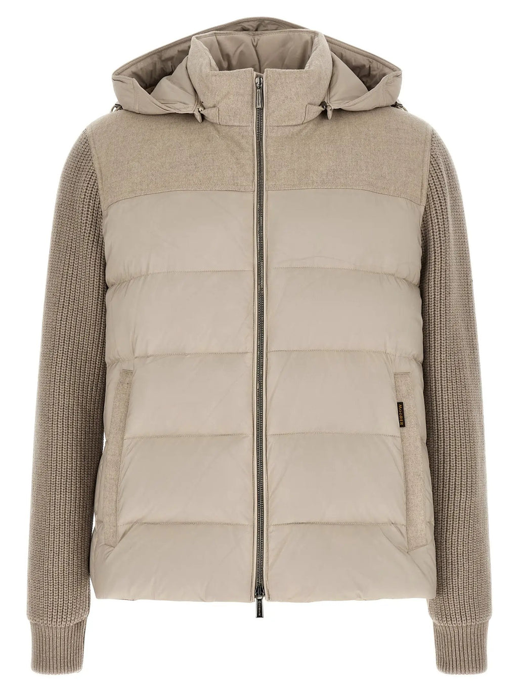 MooRER Beige Wool Full-Length Jacket