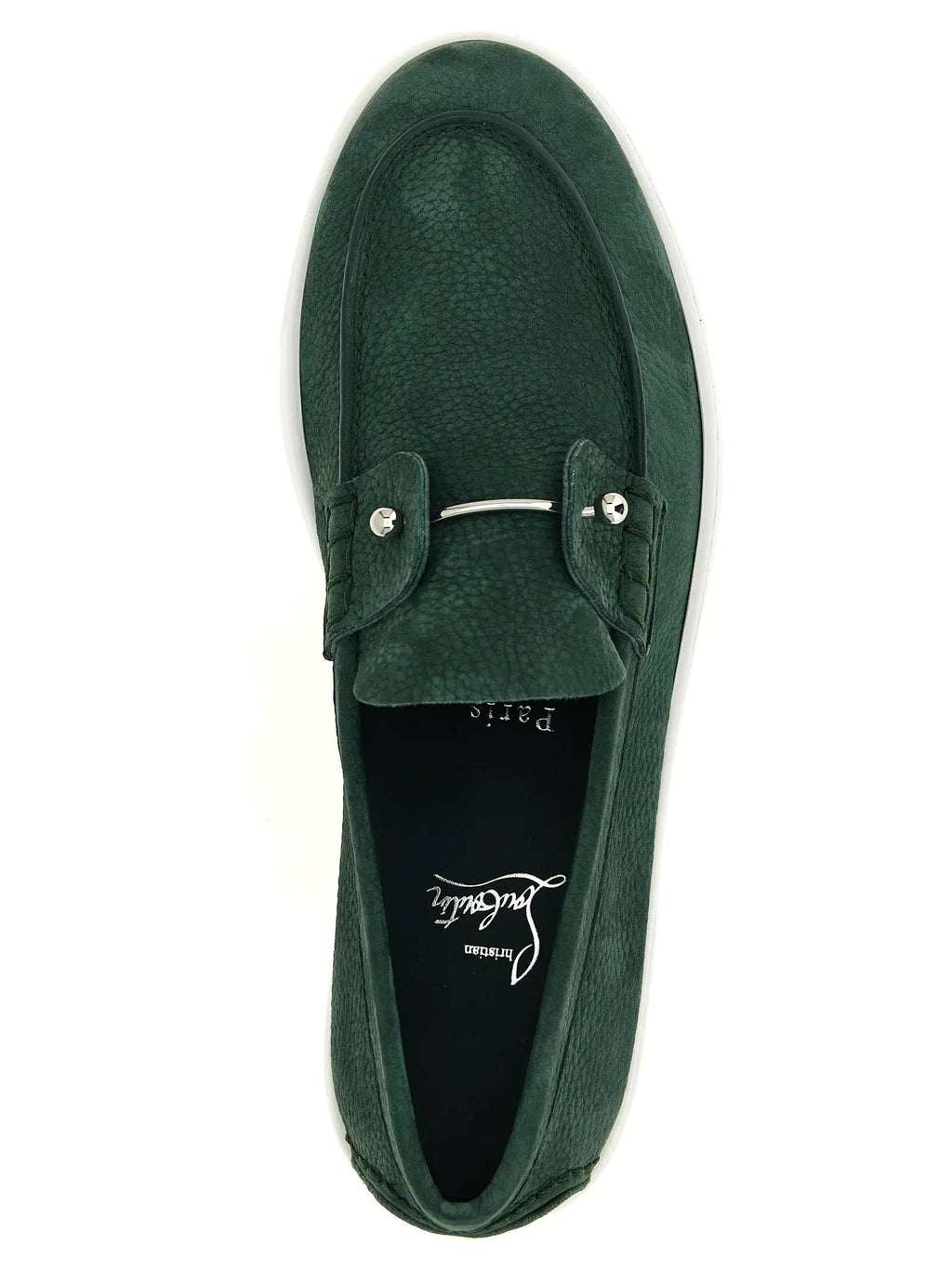 Mocassins bicolores en cuir de veau Christian Louboutin