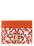 Dolce & Gabbana Orange Calfskin Cardholder