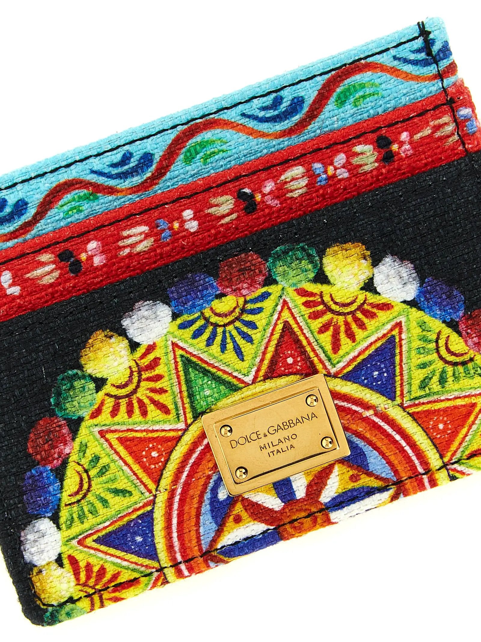 Dolce & Gabbana Multicolor Cotton Cardholder