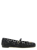 Valentino Garavani Black Polyvinyl Ballet Flats