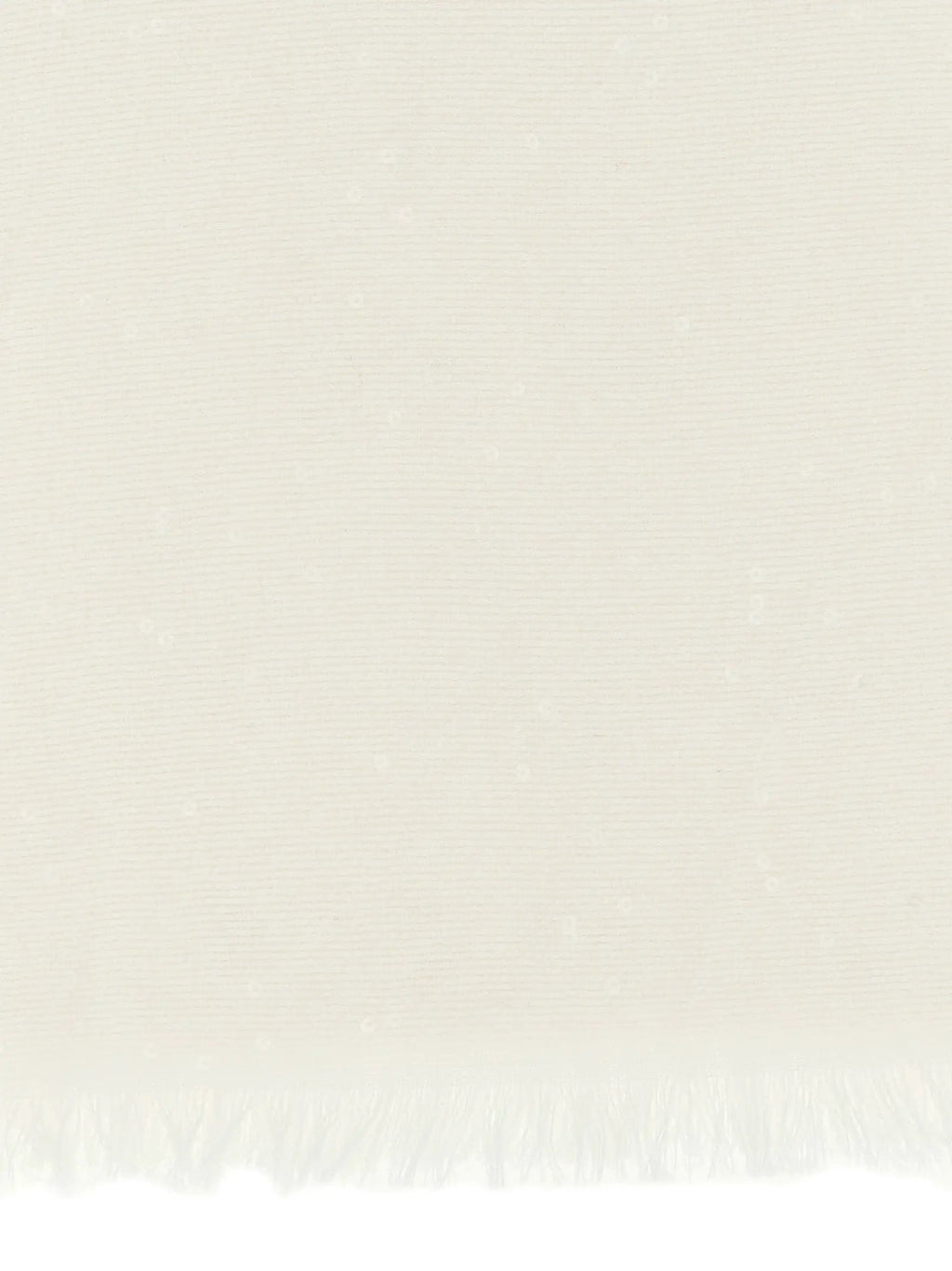 Brunello Cucinelli White Cashmere Scarf