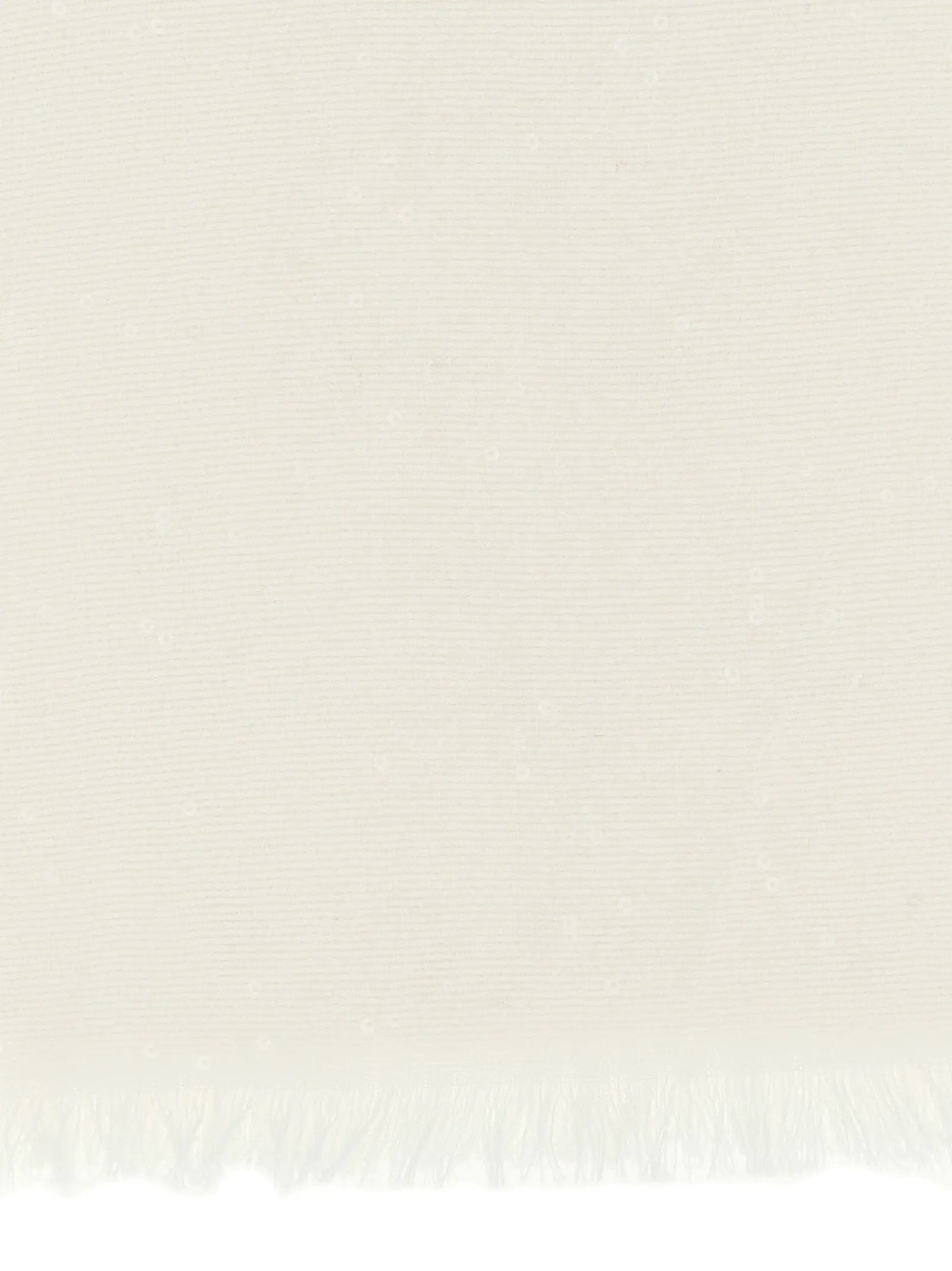 Brunello Cucinelli White Cashmere Scarf