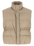 Brunello Cucinelli Gray Polyester Sleeveless Jacket