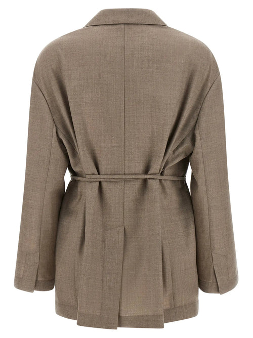 Brunello Cucinelli Beige Virgin Wool Blazer