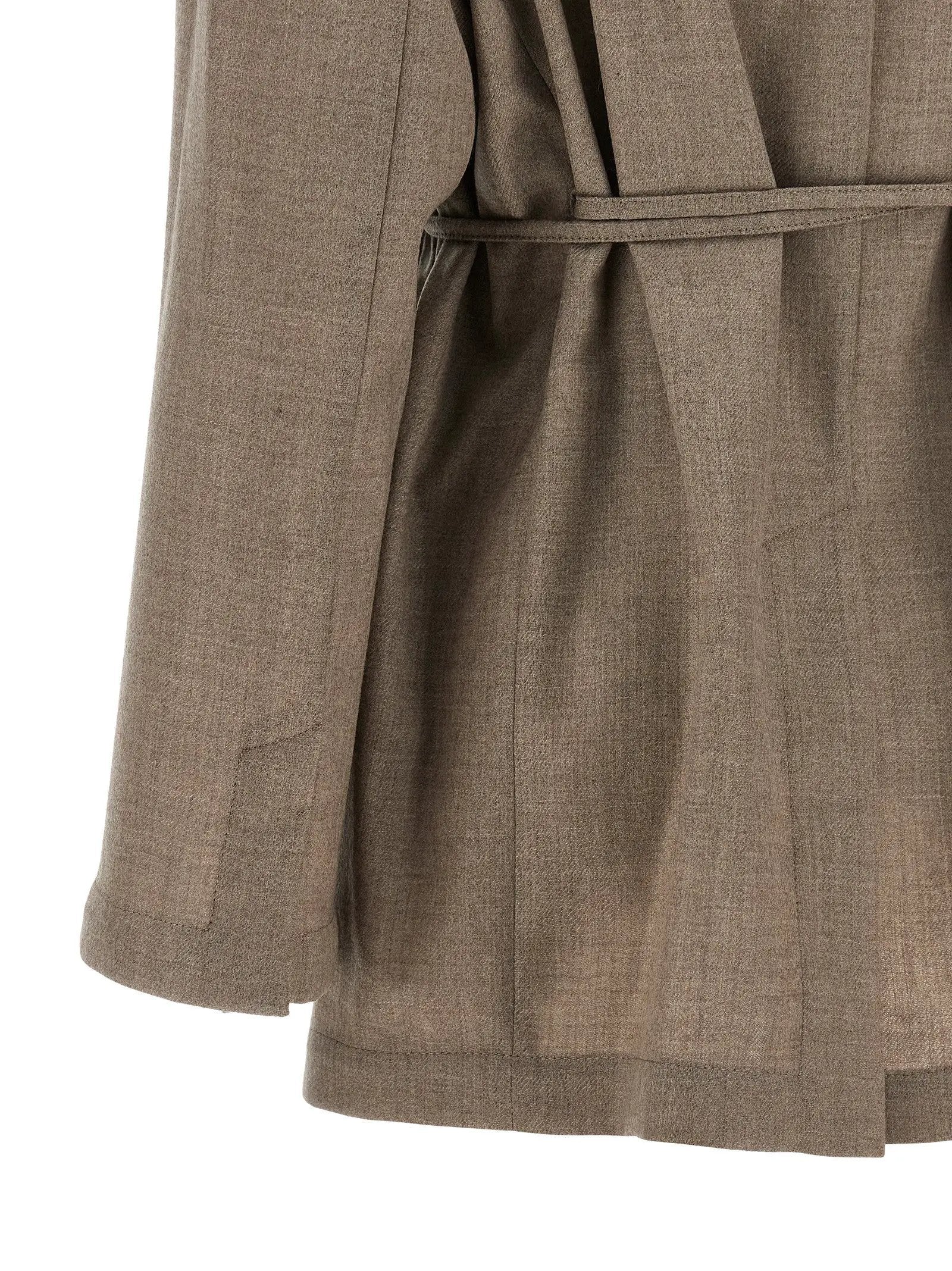 Brunello Cucinelli Blazer en laine vierge beige