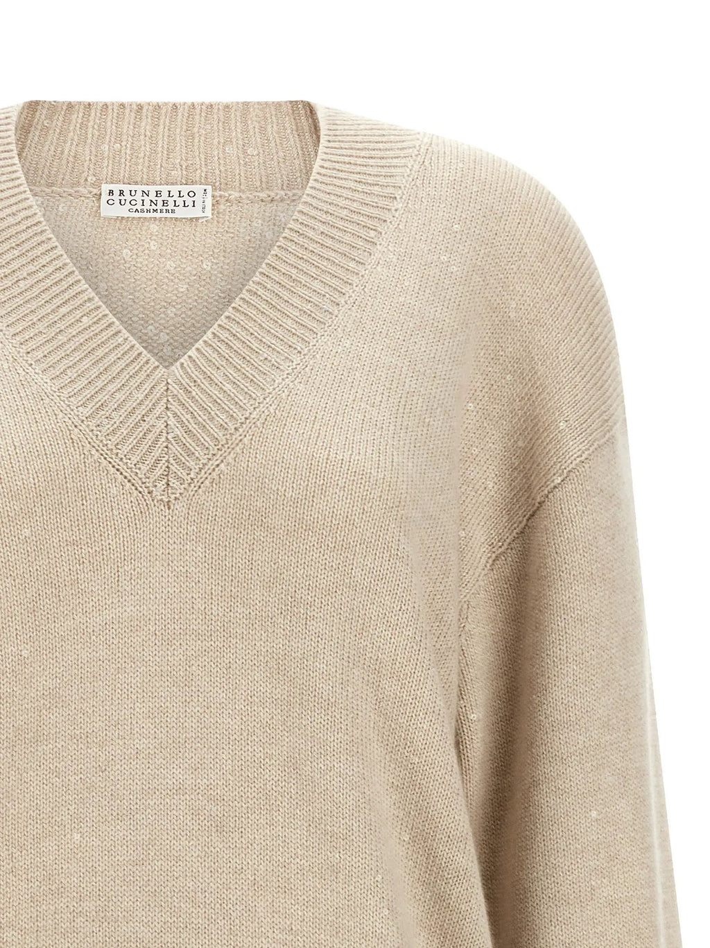 Brunello Cucinelli Beige Cashmere Cardigan