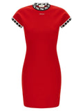 Versace Multicolor Cotton Short Dress