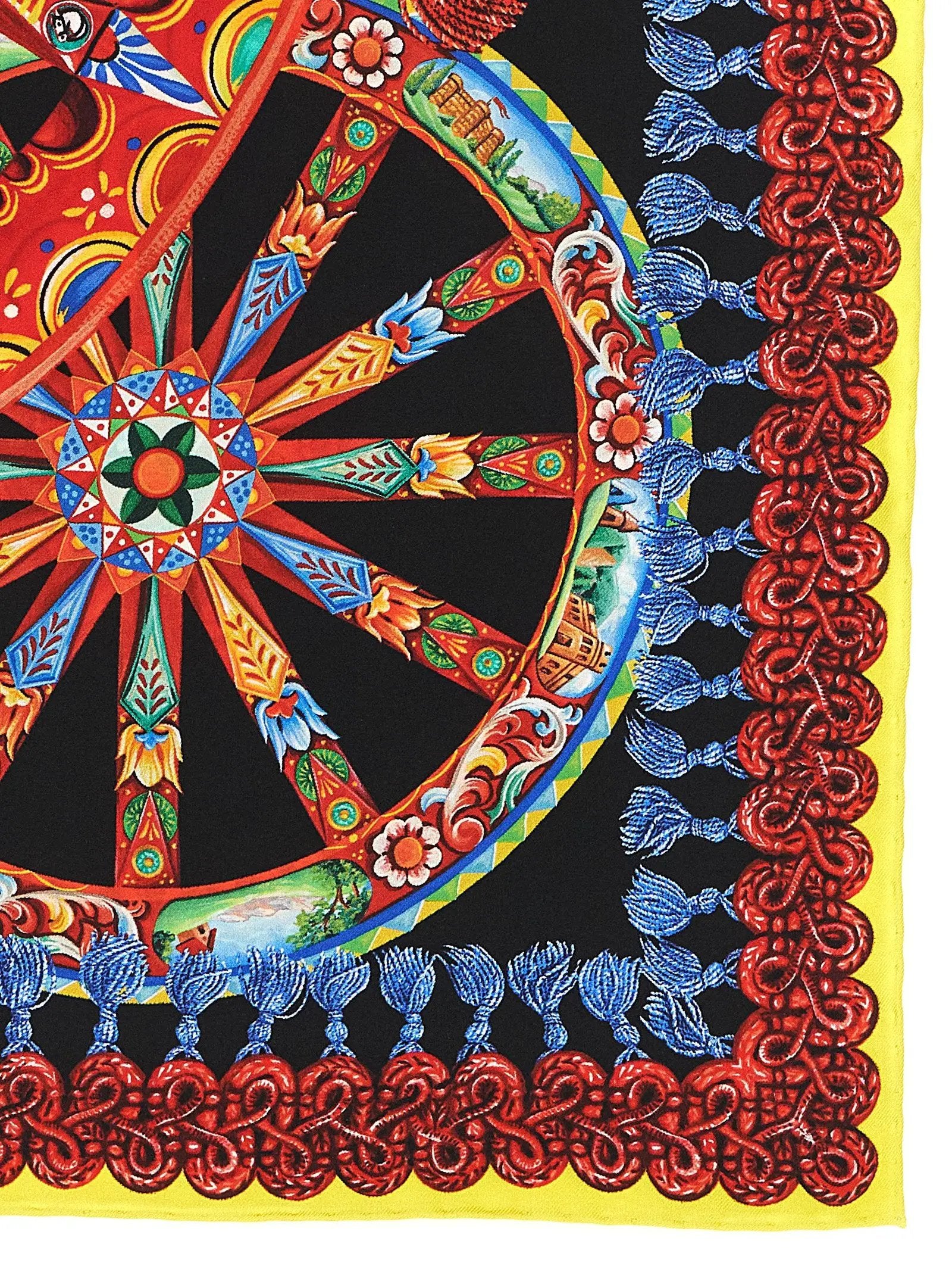 Écharpe en soie multicolore Dolce & Gabbana